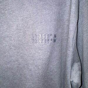 Gray Sweatshirt with Coordinates